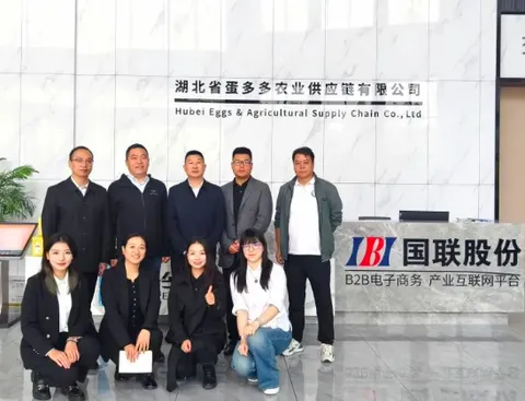 Langao County Government Business Group Visits Guolian Cold Chain Duoduo Huazhong (Xishui) Egg Trading Center and Grain and Oil Duoduo Exchange and Inspection