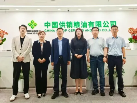 A delegation from the Liangyou Duoduo team paid a visit to China Sinograin Co., Ltd.